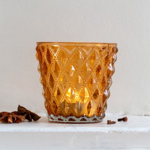 Tealight Holder Dark Peach
